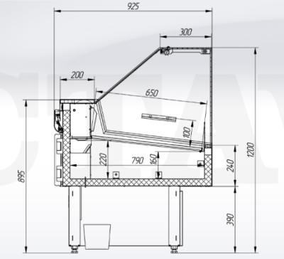 Витрина холодильная CRYSPI OCTAVA Q ВПСН 1800